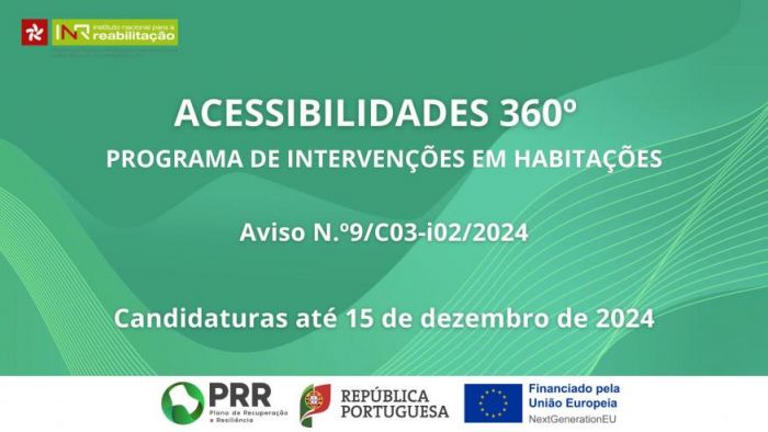 Abertas Candidaturas ao Programa de Intervenções para Adaptação de Casas de Pessoas com Incapacidade